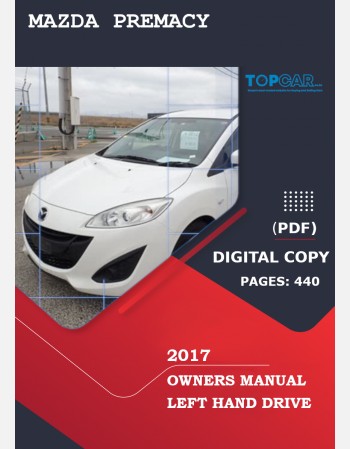 mazda premacy 2017 owners manual